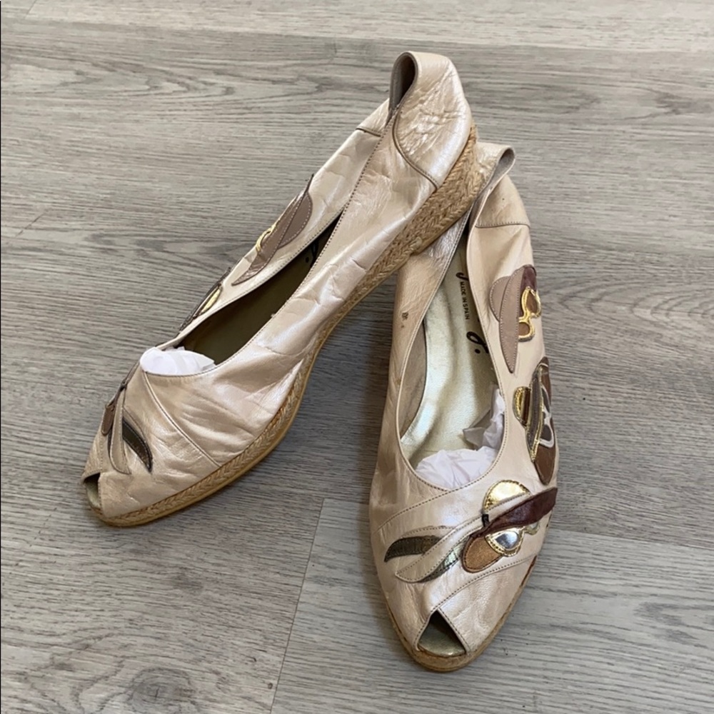 Vintage Leather Margaret J Funky Wedges 10